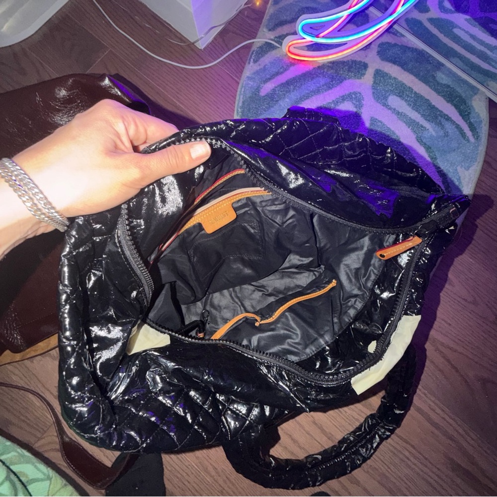 MZ Wallace Metro Tote Medium Shiny Black - Picture 5 of 5